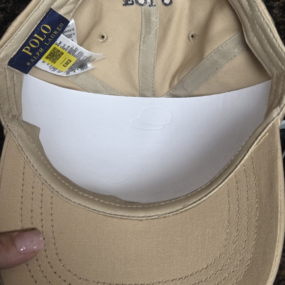 Polo by Ralph Lauren Twill Classic SPORT Beige Cap with Black Logo - Picture 6 of 8